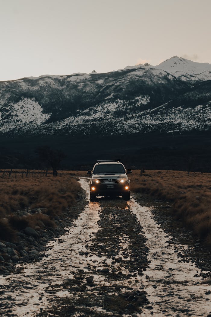 A Car on Dirt Road